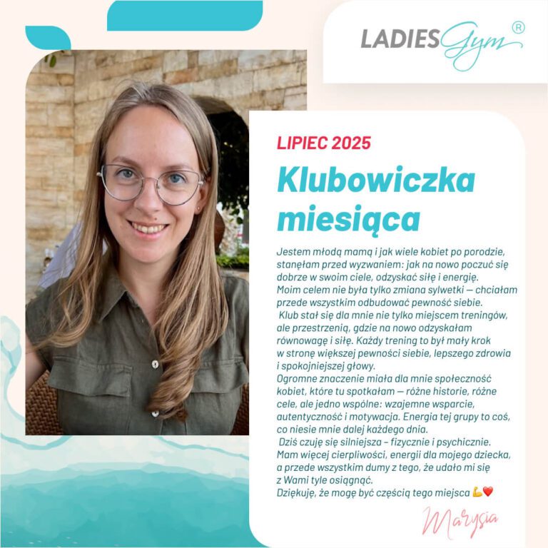 Klubowiczka miesiąca Ursynów – Lipiec 2025 🏅